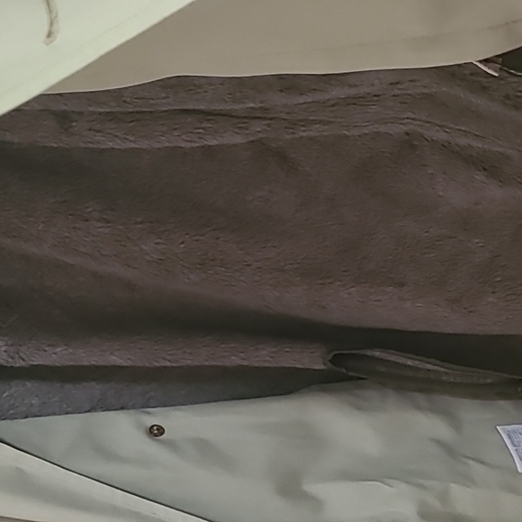 Botany 500 Double Breasted Faux Fur Lined Trench Coat w/Belt Men's Beige Vintage - Picture 8 of 10